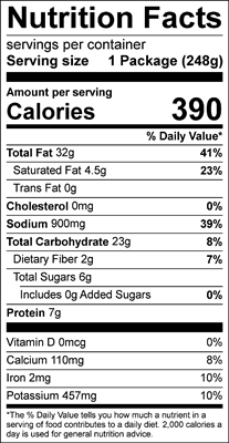 Super Garden Salad Nutrition Facts