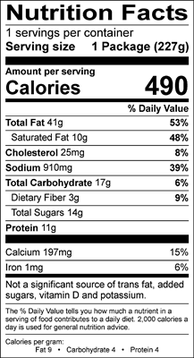 Autumn Pear and Walnut Salad Nutrition Facts