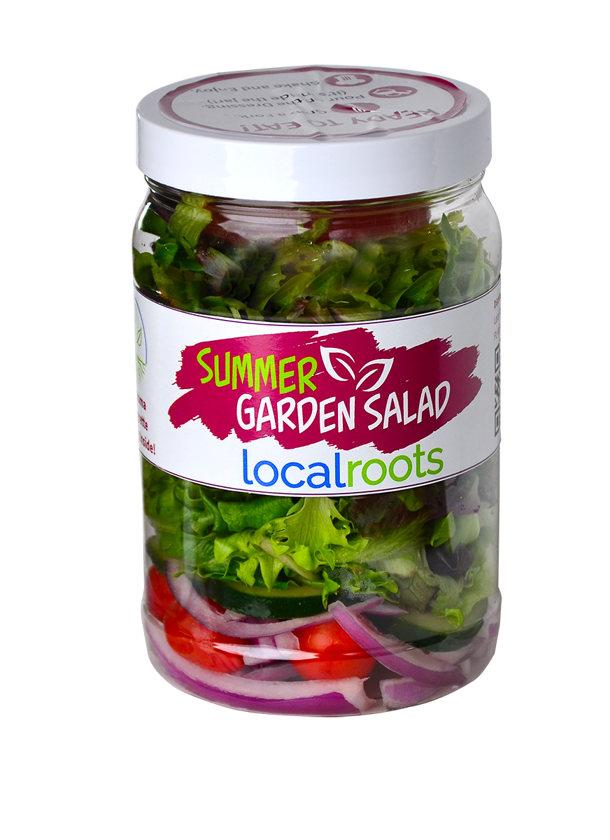 Salad in a Jar Local Roots Produce