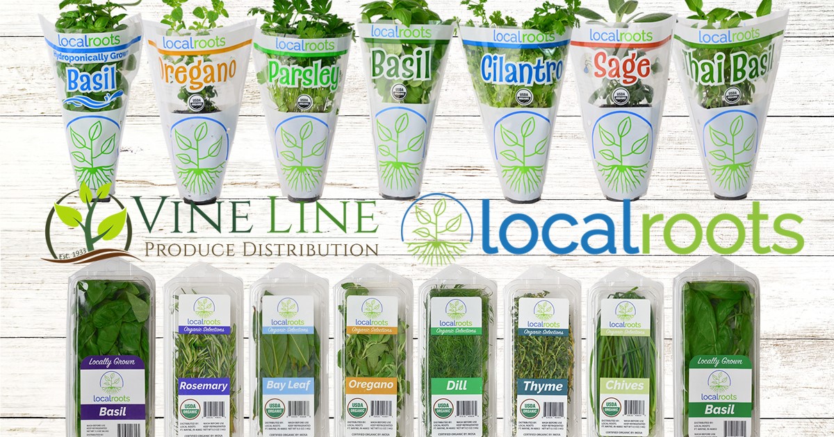 Local Roots Herbs Available Through Vine Line Produce
